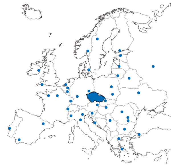 cyklos_distributors_europemap